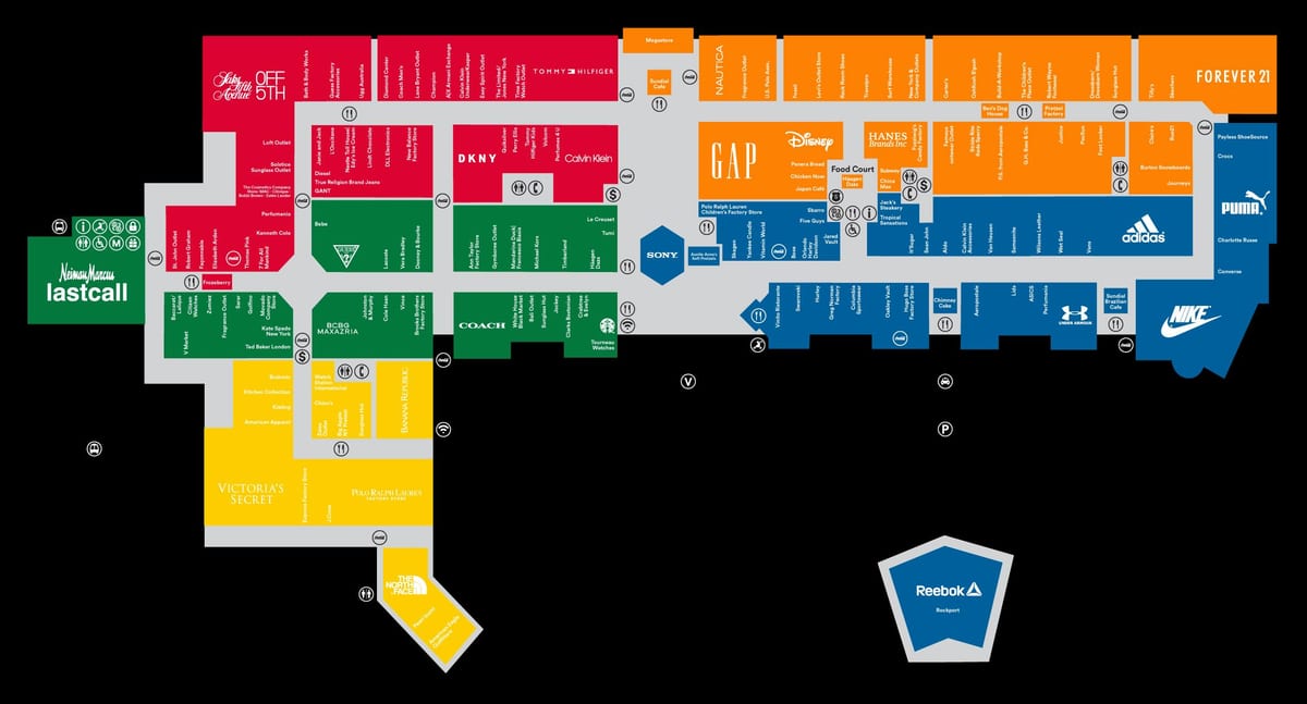 premium outlets in Orlando kaart