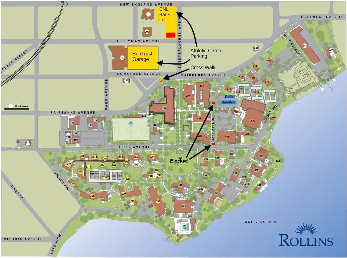kaart van Rollins college